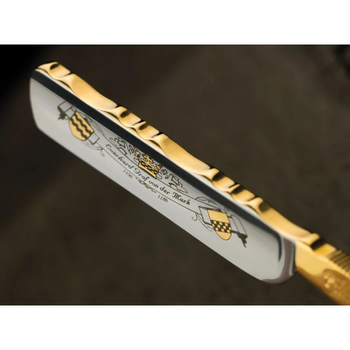 Boker Count Everhard Gold & Horn 5/8 Straight Razor 3 Boker Count Everhard Gold & Horn 5/8 Straight Razor - Image 3