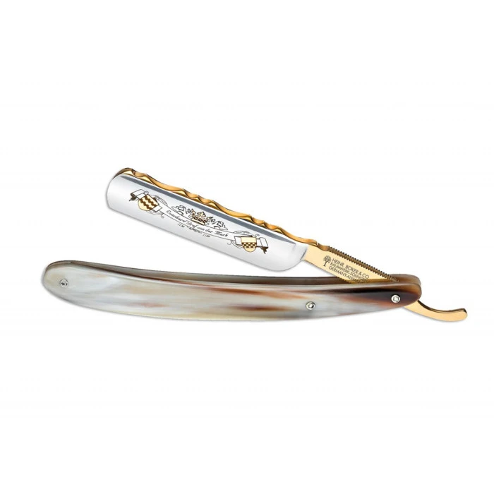 Boker Count Everhard Gold & Horn 5/8 Straight Razor 1 Boker Count Everhard Gold & Horn 5/8 Straight Razor