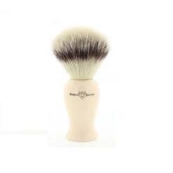 Edwin Jagger EJ107 Imitation Ivory Shaving Brush (Synthetic Silver Tip) -Shaving Supply Store 3ejl107synst