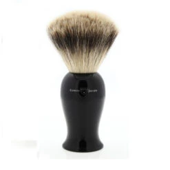 Edwin Jagger EJ106 Imitation Ebony Shaving Brush (Super Badger) -Shaving Supply Store 5ej106dsb 1