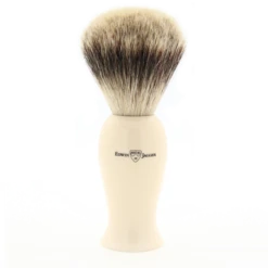 Edwin Jagger Imitation Ivory Best Badger Shaving Brush (Deluxe)