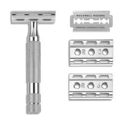 Rockwell 6C White Chrome DE Safety Razor