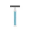 Edwin Jagger 3ONE6 Stainless Steel Anodised Light Blue DE Safety Razor