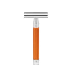 Edwin Jagger 3ONE6 Stainless Steel Anodised Orange DE Safety Razor