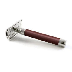 Edwin Jagger 3ONE6 Stainless Steel Burgundy DE Safety Razor 7 Edwin Jagger 3ONE6 Stainless Steel Burgundy DE Safety Razor -Shaving Supply Store dess12bl 2