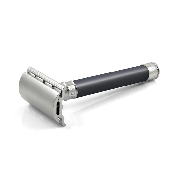 Edwin Jagger 3ONE6 Stainless Steel Grey-Blue DE Safety Razor 2 Edwin Jagger 3ONE6 Stainless Steel Grey-Blue DE Safety Razor - Image 2