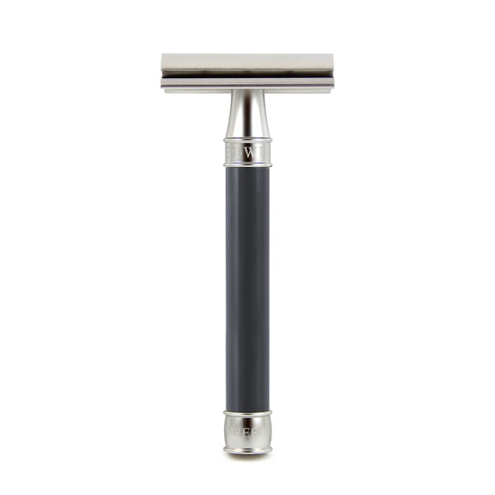 Edwin Jagger 3ONE6 Stainless Steel Grey-Blue DE Safety Razor 1 Edwin Jagger 3ONE6 Stainless Steel Grey-Blue DE Safety Razor