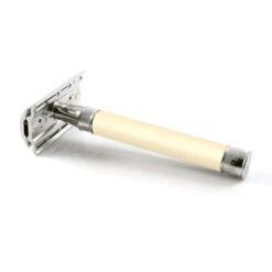 Edwin Jagger 3ONE6 Stainless Steel Imitation Ivory DE Safety Razor -Shaving Supply Store dess7bl 2