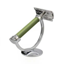 Edwin Jagger 3ONE6 Stainless Steel Green DE Safety Razor -Shaving Supply Store dess8bl 3