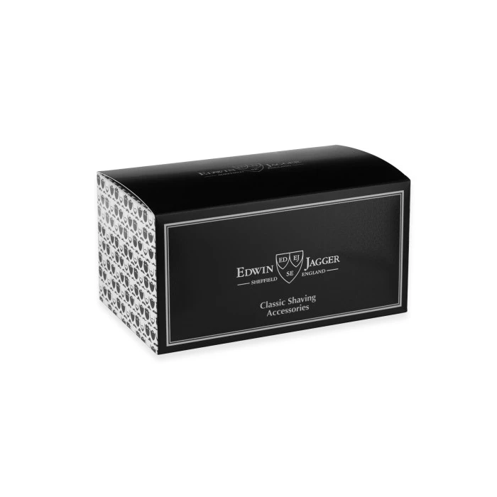 Edwin Jagger 58 Series 3pc Imitation Ebony & Nickel Mach3 Set (Pure Badger) 2 Edwin Jagger 58 Series 3pc Imitation Ebony & Nickel Mach3 Set (Pure Badger) - Image 2