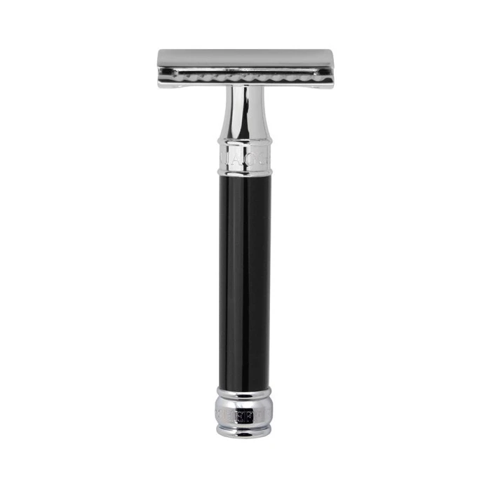Edwin Jagger DE86 Black Razor And Cream Gift Set (Sandalwood) 2 Edwin Jagger DE86 Black Razor And Cream Gift Set (Sandalwood) - Image 2