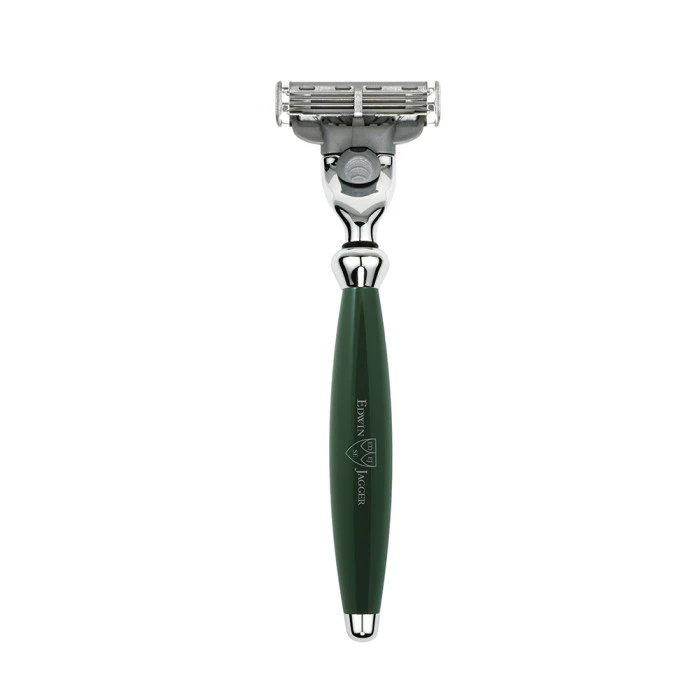 Edwin Jagger Bulbous Green Mach3 Razor 1 Edwin Jagger Bulbous Green Mach3 Razor