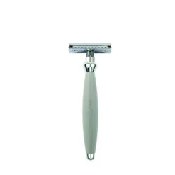 Edwin Jagger Bulbous Grey DE Safety Razor + Free Feather Blades
