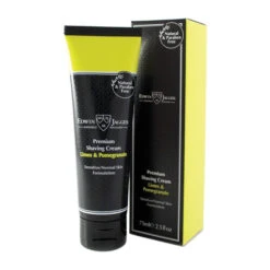 Edwin Jagger DE86 Black Razor And Cream Gift Set (Limes & Pomegranate) -Shaving Supply Store edwin jagger limes pomegranate