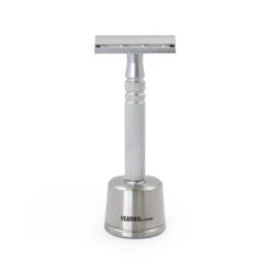 Feather All Stainless AS-D2 DE Razor And Stand