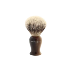 Edwin Jagger Plaza Imitation Light Horn Silver Tip Badger Shaving Brush