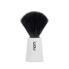Nom Carl White Shaving Brush (Black Synthetic)