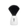 Nom Lasse White Shaving Brush (Black Synthetic)