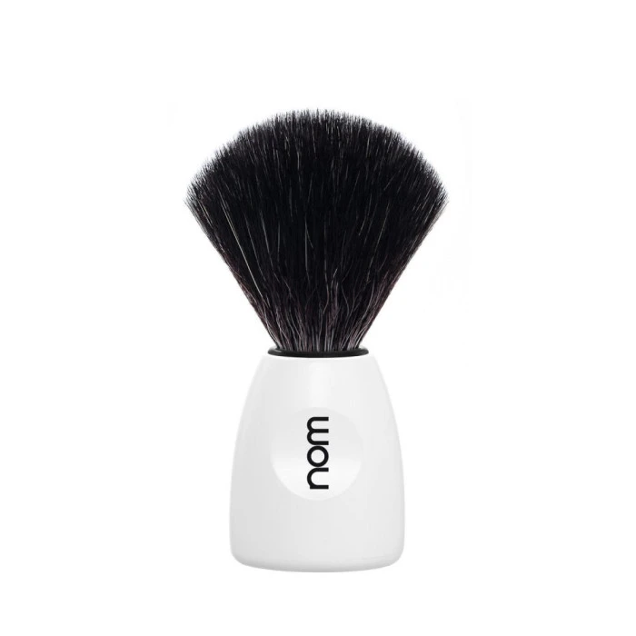Nom Lasse White Shaving Brush (Black Synthetic) 1 Nom Lasse White Shaving Brush (Black Synthetic)