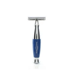 Edwin Jagger Blue & Chrome DE Safety Razor