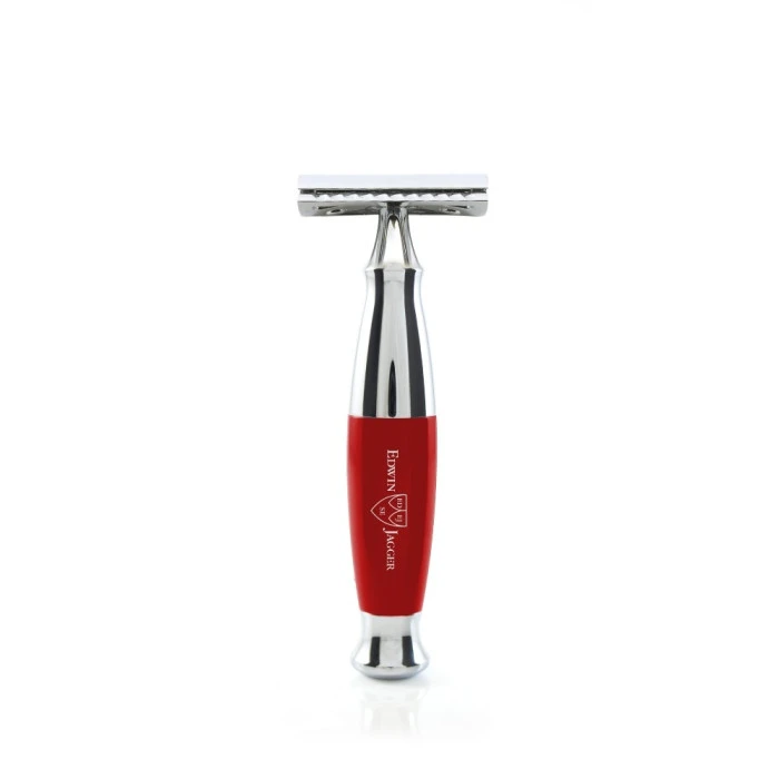 Edwin Jagger Red & Chrome DE Safety Razor 1 Edwin Jagger Red & Chrome DE Safety Razor