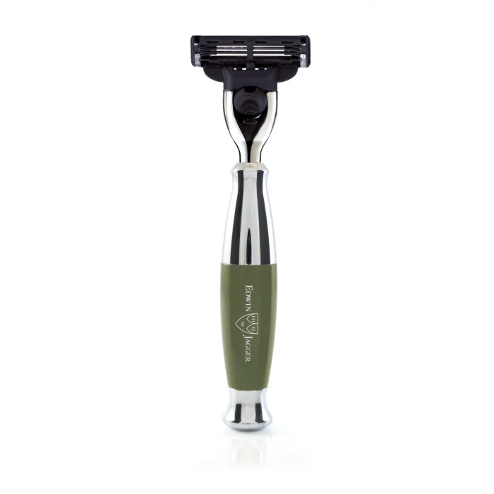 Edwin Jagger Green & Chrome Mach3 Razor 1 Edwin Jagger Green & Chrome Mach3 Razor