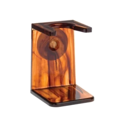 Edwin Jagger Imitation Tortoiseshell Shaving Brush (Black Synthetic) -Shaving Supply Store rh3s