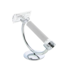 Edwin Jagger Chrome Lined DE89L Safety Razor With Aloe Vera Shaving Cream Tube -Shaving Supply Store rhm319cr mugshot 28