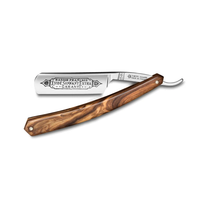 Thiers Issard Singing Hollowed 1196 Olivewood 6/8 Straight Razor 1 Thiers Issard Singing Hollowed 1196 Olivewood 6/8 Straight Razor
