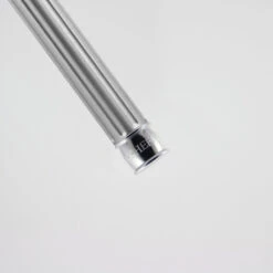 Edwin Jagger 3ONE6 Stainless Steel Anodised Silver DE Safety Razor -Shaving Supply Store ss close up handle s